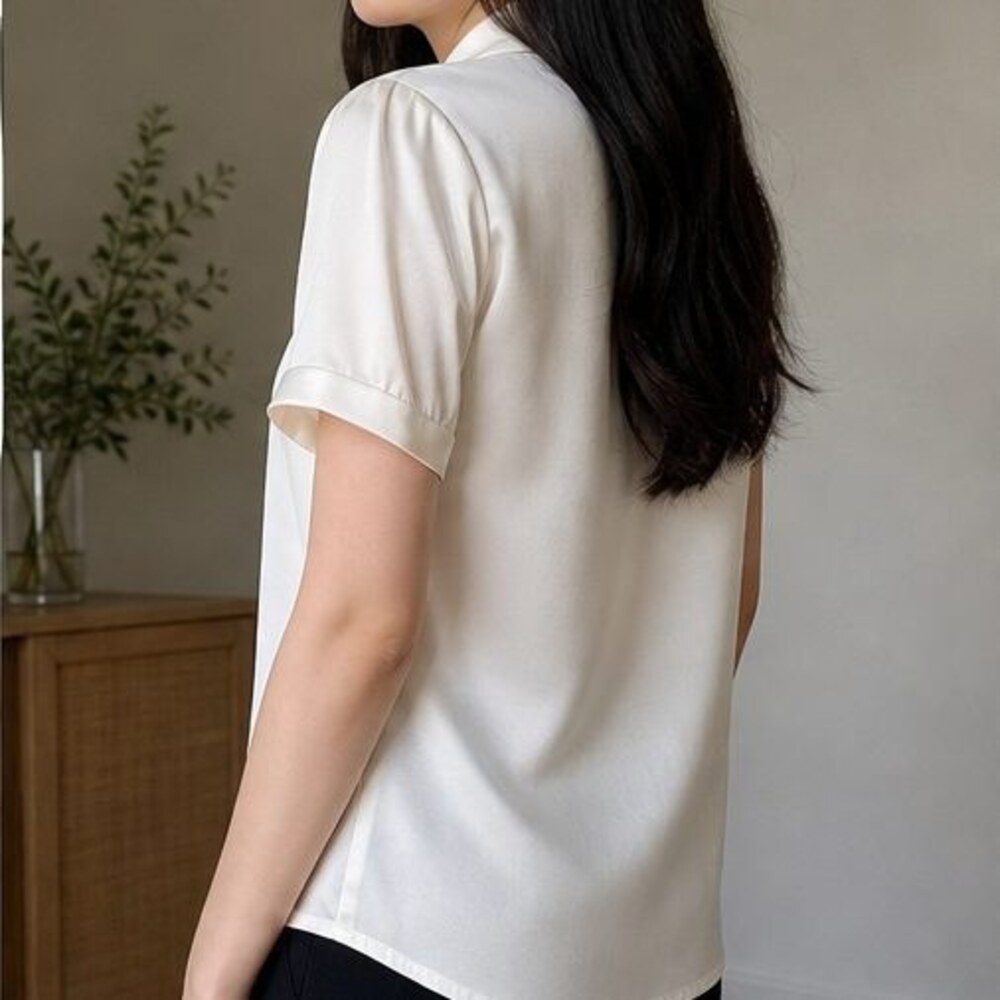Ivory Smocked Top - Picture 3 of 6